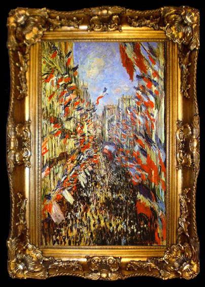 framed  Claude Monet La Rue Montorgueil,, ta009-2